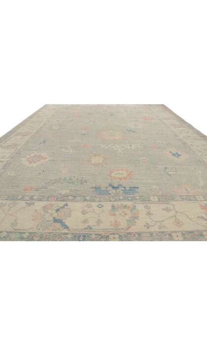 10 x 14 Vintage-Inspired Oushak Rug 80927