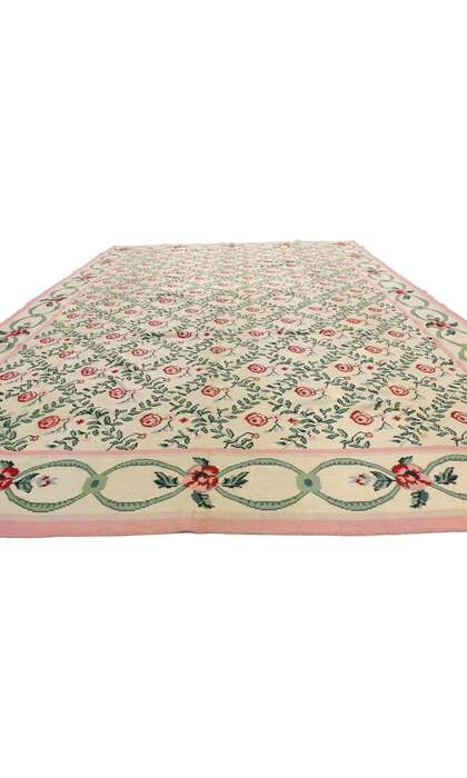 10 x 14 Vintage Chinese Needlepoint Rug 77205