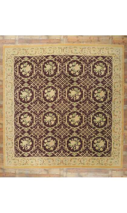 11 x 11 Antique European Garden Rug 77078