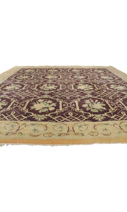 11 x 11 Antique European Garden Rug 77078