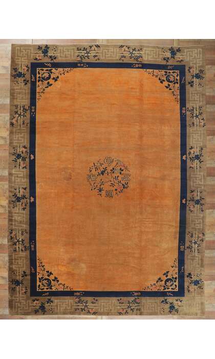 11 x 15 Antique Chinese Peking Wedding Rug 77267