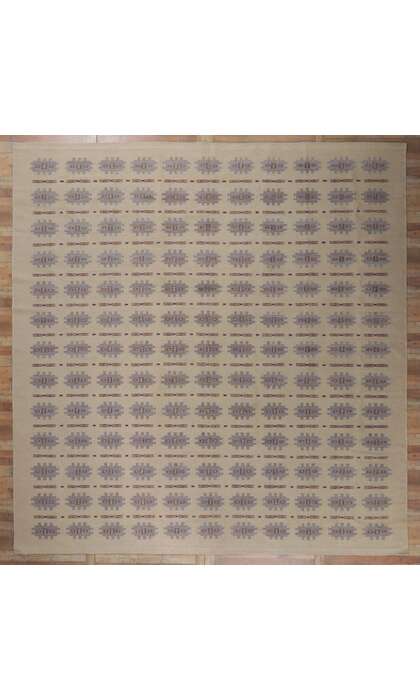 14 x 15 Scandinavian Modern Swedish Inspired Kilim Rug 30791