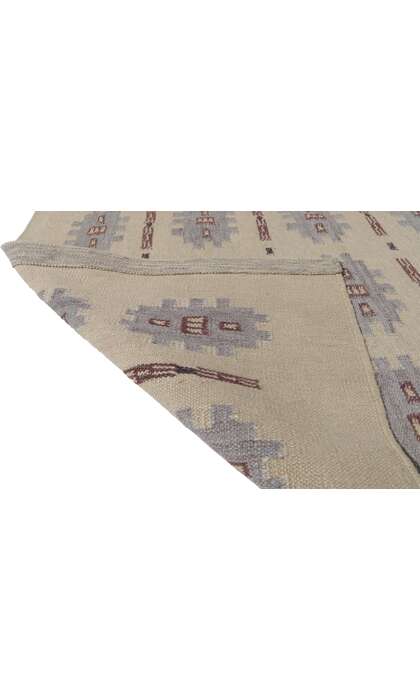 14 x 15 Scandinavian Modern Swedish Inspired Kilim Rug 30791