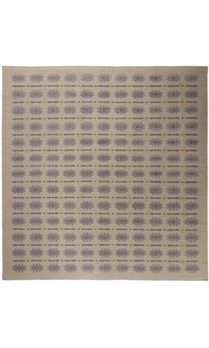 14 x 15 Scandinavian Modern Swedish Inspired Kilim Rug 30791