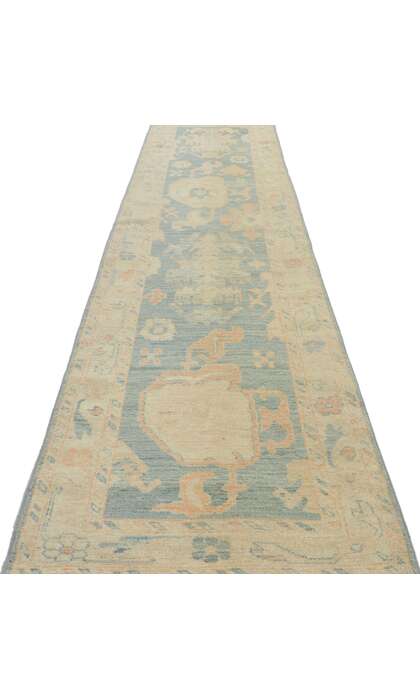 3 x 12 Colorful Oushak Rug Runner 80842