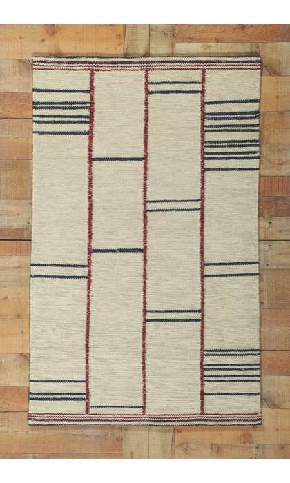 3 x 5 Swedish Inspired Kilim Rug 30806