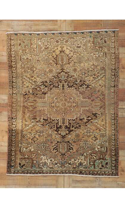 5 x 6 Vintage Persian Heriz Rug 61149
