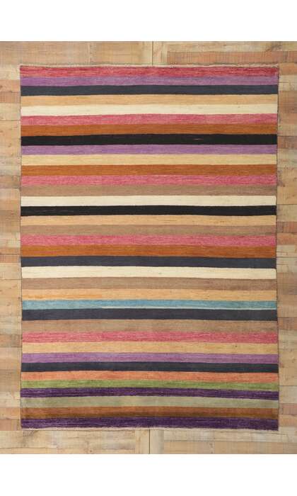 6 x 9 Modern Striped Area Rug 80746
