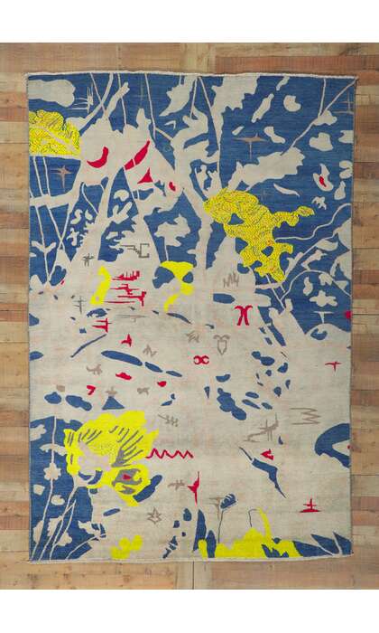 6 x 9 Joan Miro Style Abstract Rug 80747