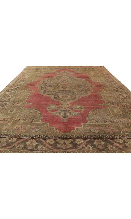 7 x 9 Vintage Turkish Oushak Rug 50934