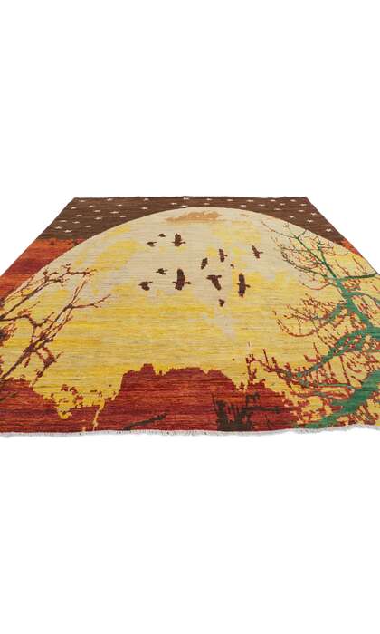 8 x 10 Nature-Inspired Gilded Ascent Modern Rug 80738