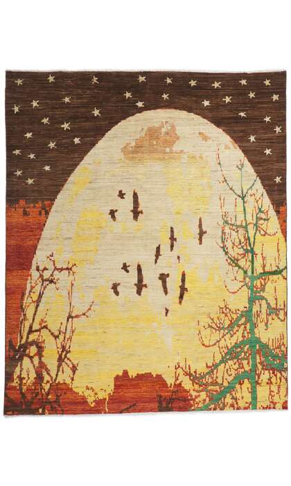 8 x 10 Nature-Inspired Gilded Ascent Modern Rug 80738