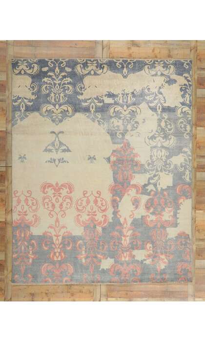 8 x 10 Contemporary Abstract Damask Area Rug 80739