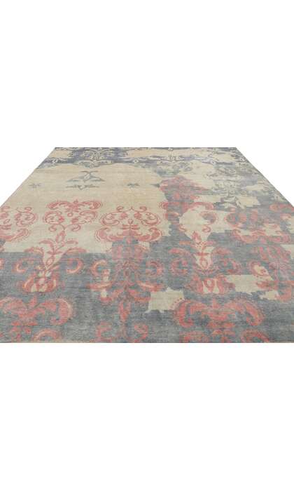 8 x 10 Contemporary Abstract Damask Area Rug 80739