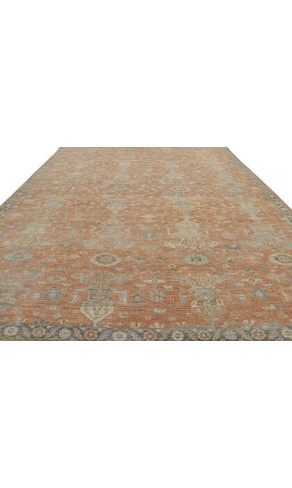 9 x 12 Vintage Style Modern Oushak Rug 30837