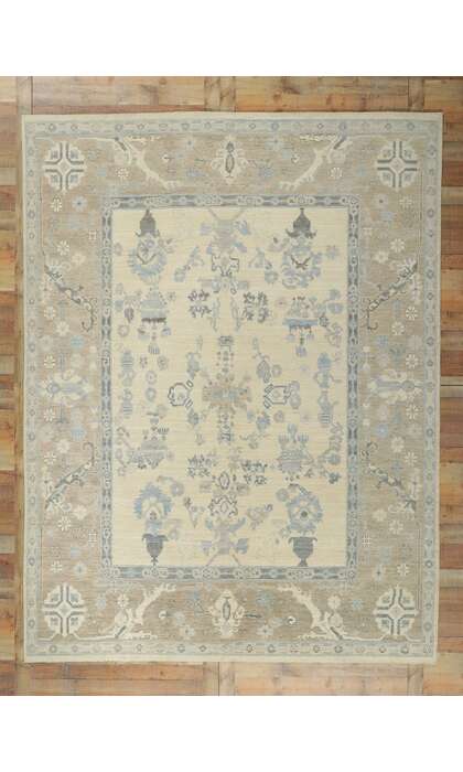 9 x 12 Vintage-Inspired Oushak Rug 80908