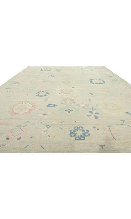 10 x 14 Muted Oushak Rug 80925