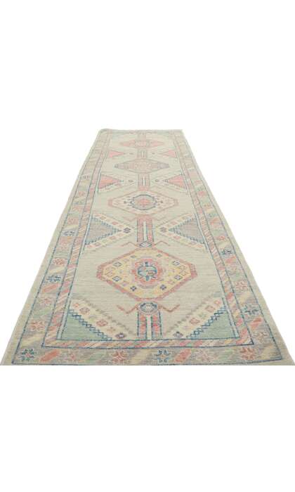 3 x 10 Colorful Oushak Runner 80831