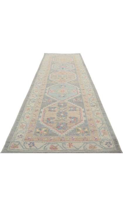 3 x 10 Colorful Oushak Runner 80833