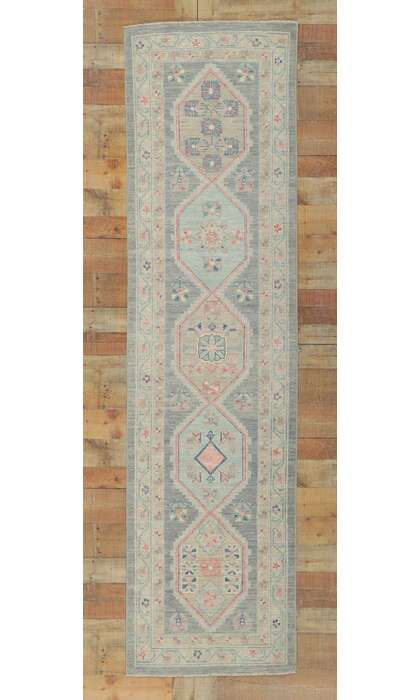 3 x 10 Colorful Oushak Runner 80835