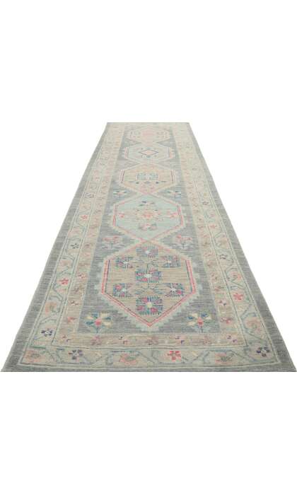 3 x 10 Colorful Oushak Runner 80835