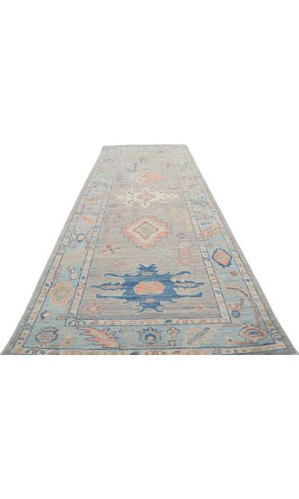 3 x 10 Colorful Oushak Runner 80858