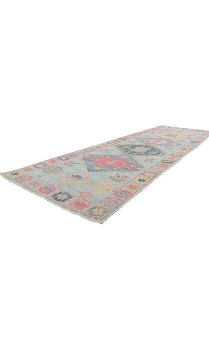 3 x 10 Colorful Oushak Runner 80859