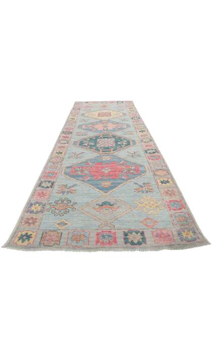3 x 10 Colorful Oushak Runner 80859