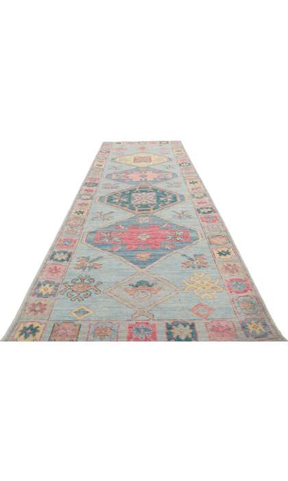 3 x 10 Colorful Oushak Runner 80859