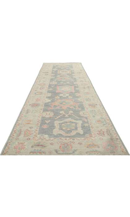 3 x 10 Colorful Oushak Runner 80860