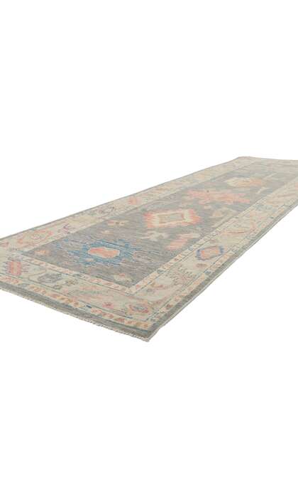 3 x 10 Colorful Oushak Runner 80864