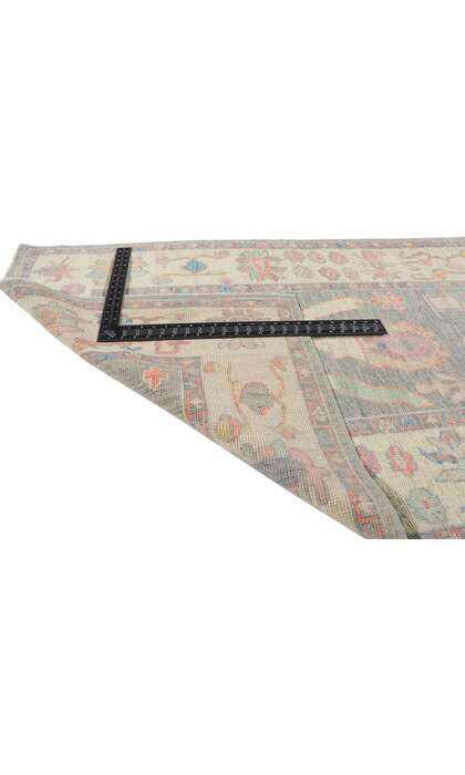 3 x 10 Colorful Oushak Rug Runner 80869