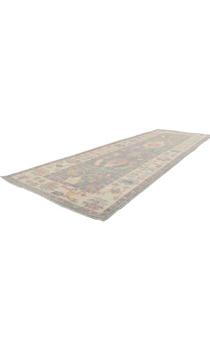 3 x 10 Colorful Oushak Rug Runner 80869