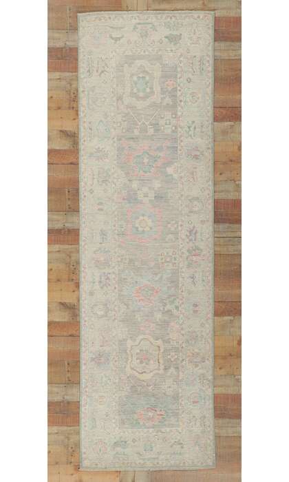3 x 10 Modern Oushak Rug Runner 80870