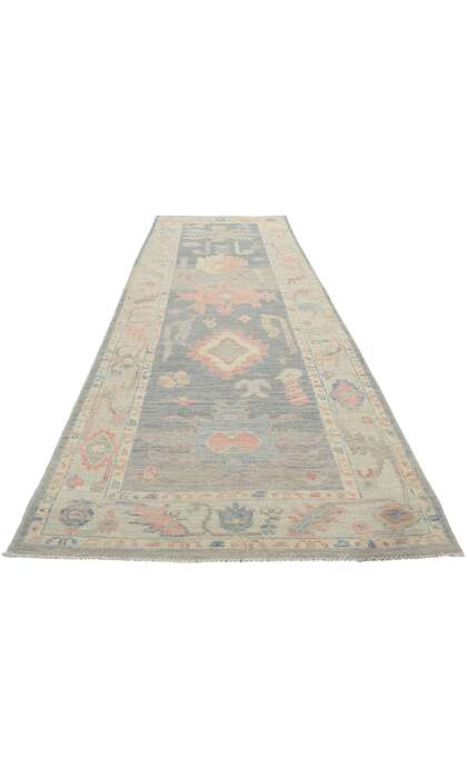 3 x 10 Modern Oushak Rug Runner 80871