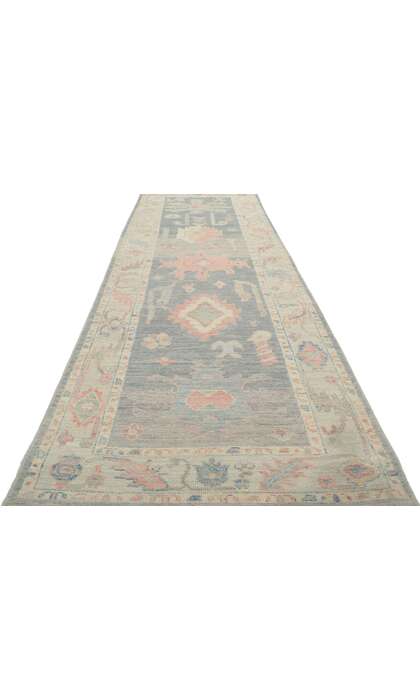 3 x 10 Modern Oushak Rug Runner 80871