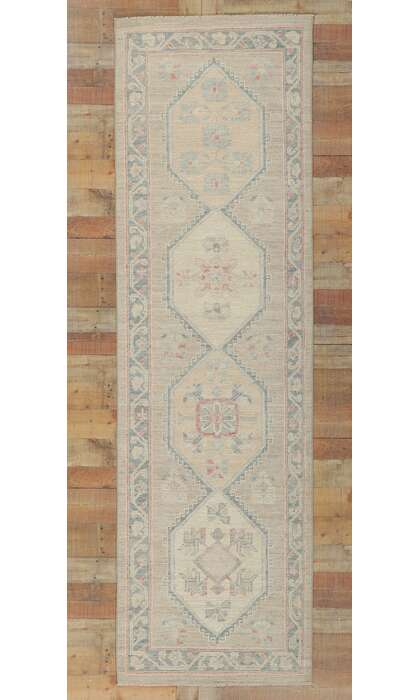 3 x 10 Modern Oushak Rug Runner 80872