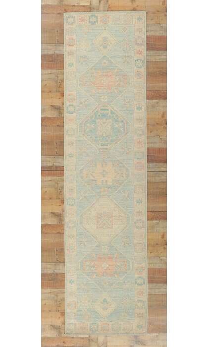 3 x 12 Colorful Oushak Runner 80875