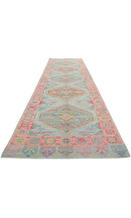 3 x 12 Colorful Oushak Runner 80876