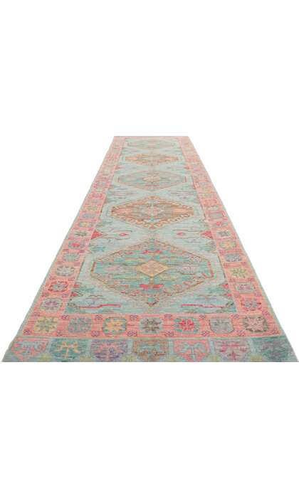 3 x 12 Colorful Oushak Runner 80876