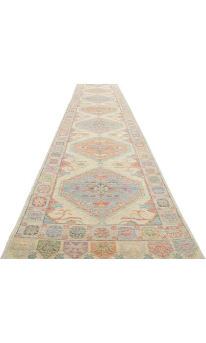 3 x 17 Colorful Oushak Runner 80881