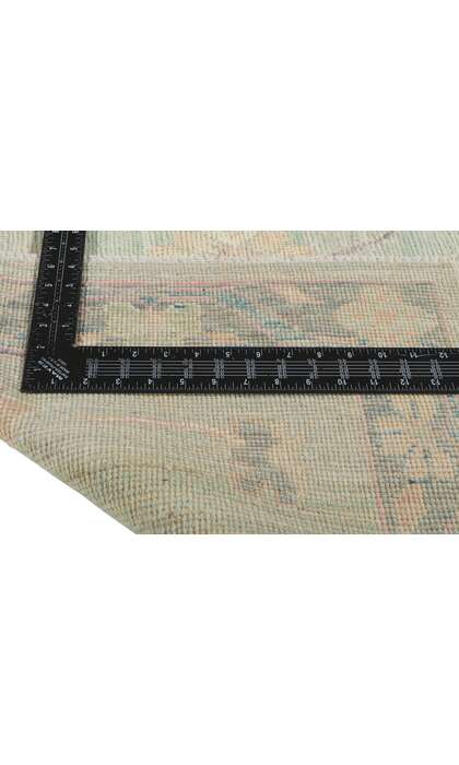 3 x 5 Colorful Light Blue Oushak Rug 80844