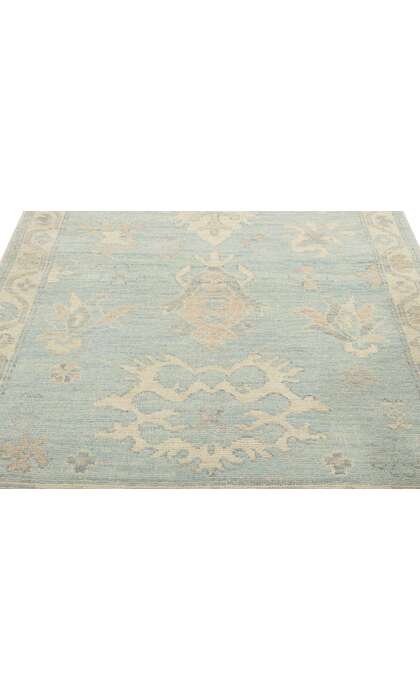 3 x 5 Light Blue Oushak Rug 80845
