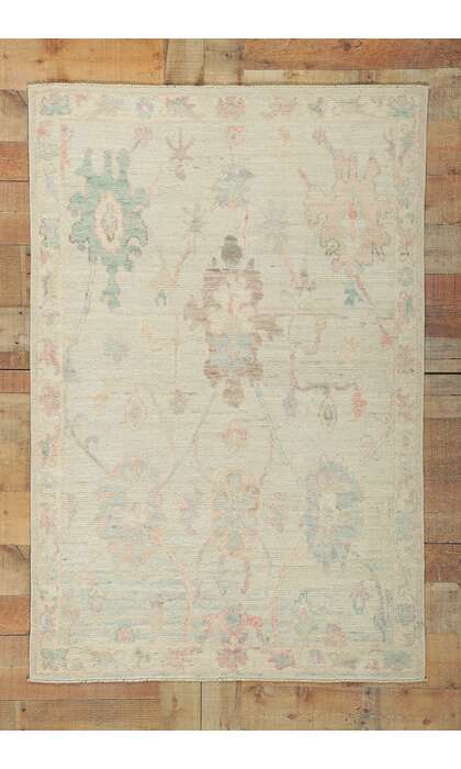 3 x 5 Colorful Oushak Rug 80850