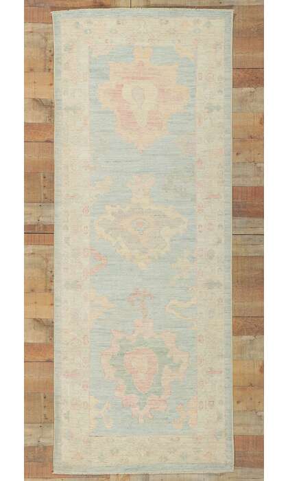 3 x 8 Colorful Oushak Runner 80853