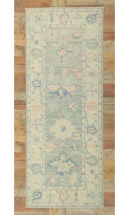 3 x 8 Colorful Oushak Runner 80854