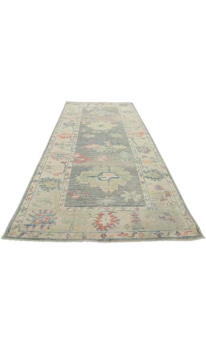 3 x 8 Colorful Oushak Runner 80857