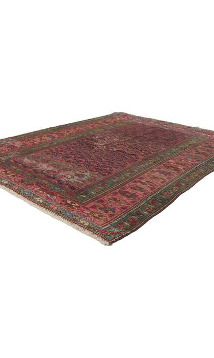 4 x 5 Antique Persian Hamadan Rug 61123