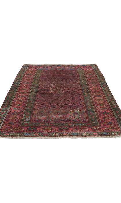 4 x 5 Antique Persian Hamadan Rug 61123
