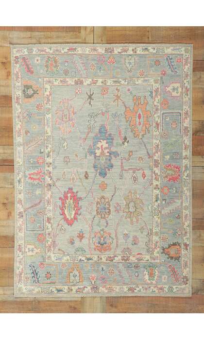 5 x 7 Colorful Oushak Rug 80884